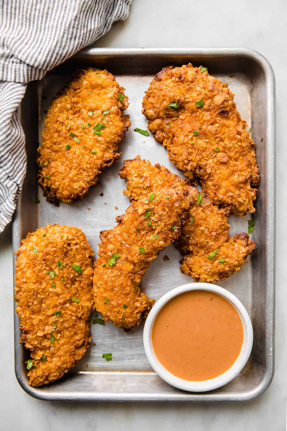Crispy Air Fryer Chicken Tenders Recipes | Little Spice Jar