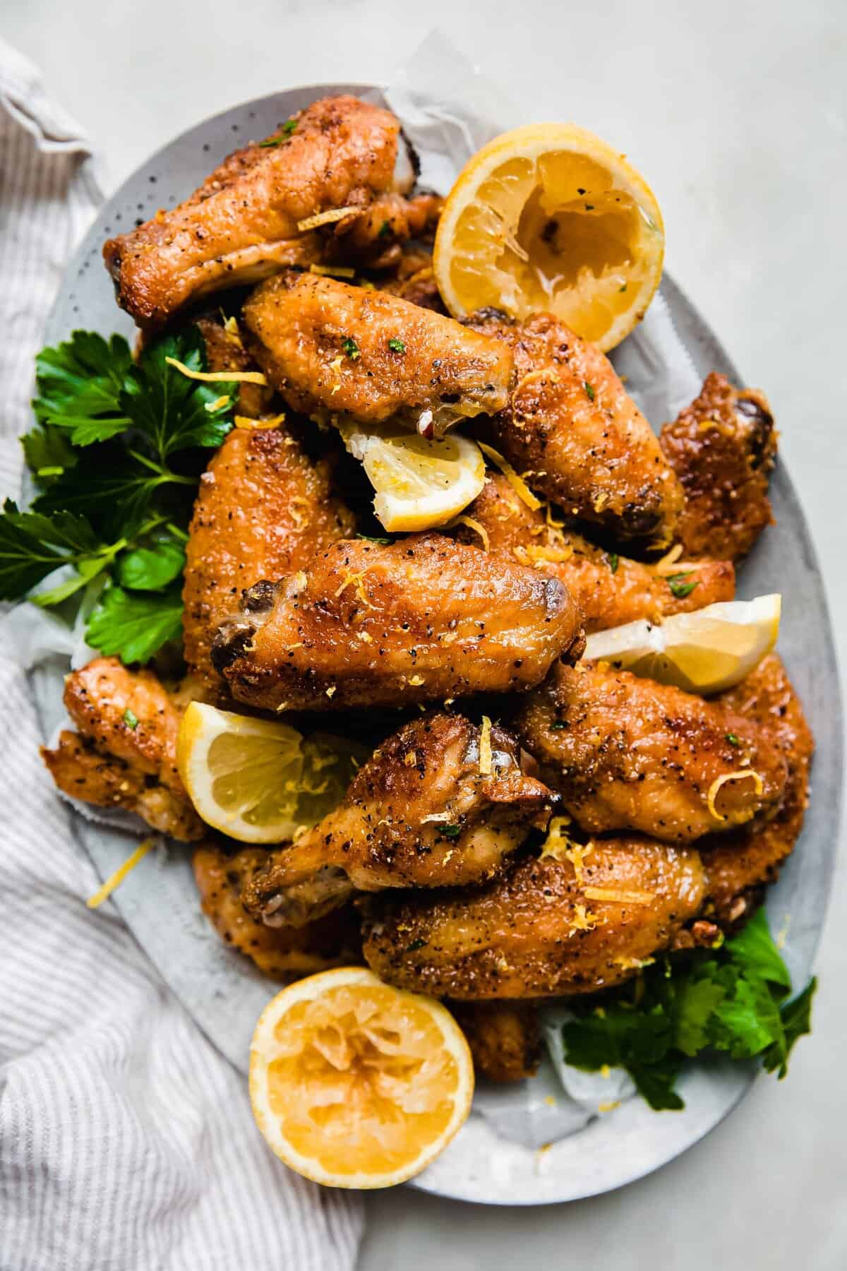 Golden Lemon Pepper Wings