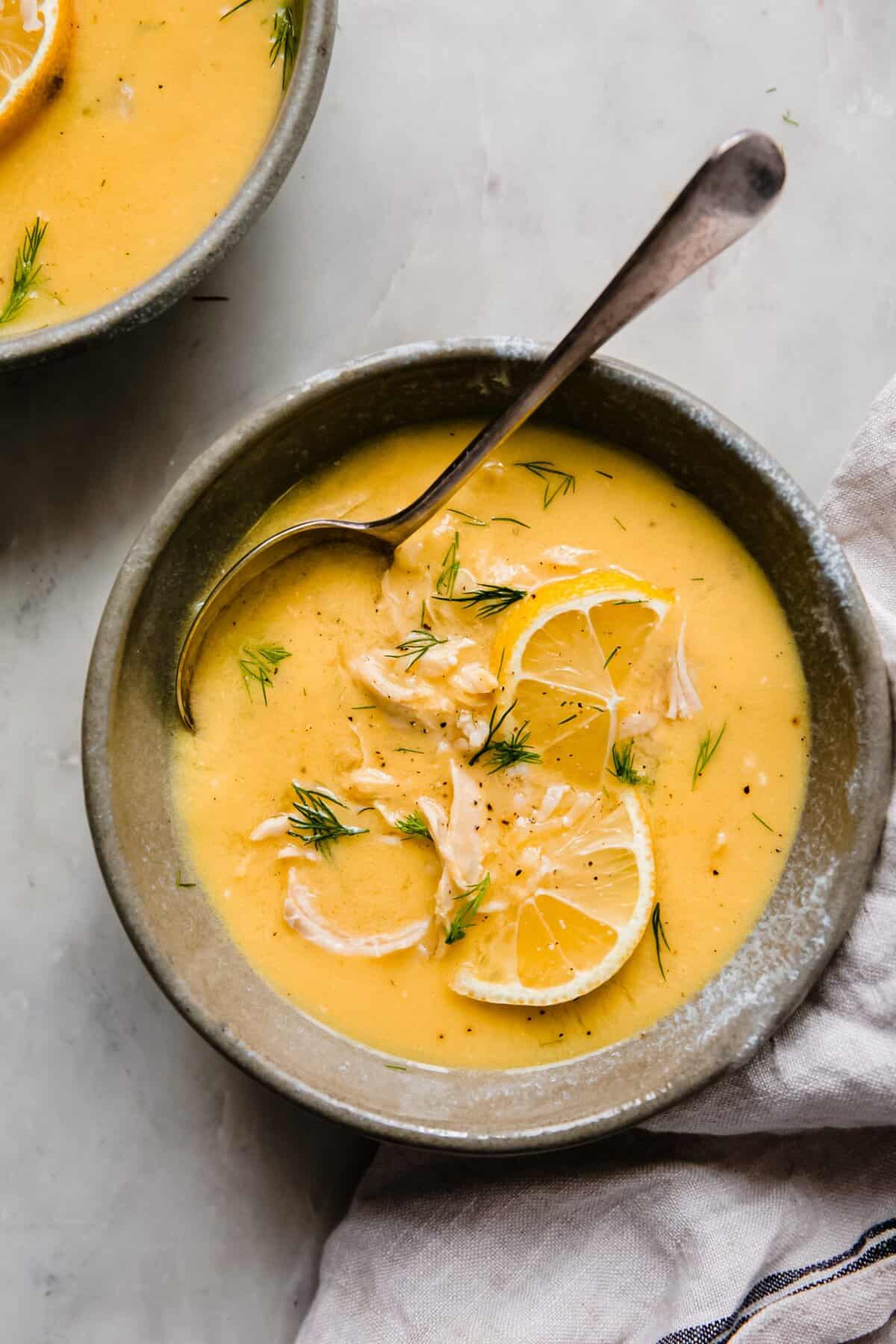 Avgolemono Soup (Greek Lemon Soup)