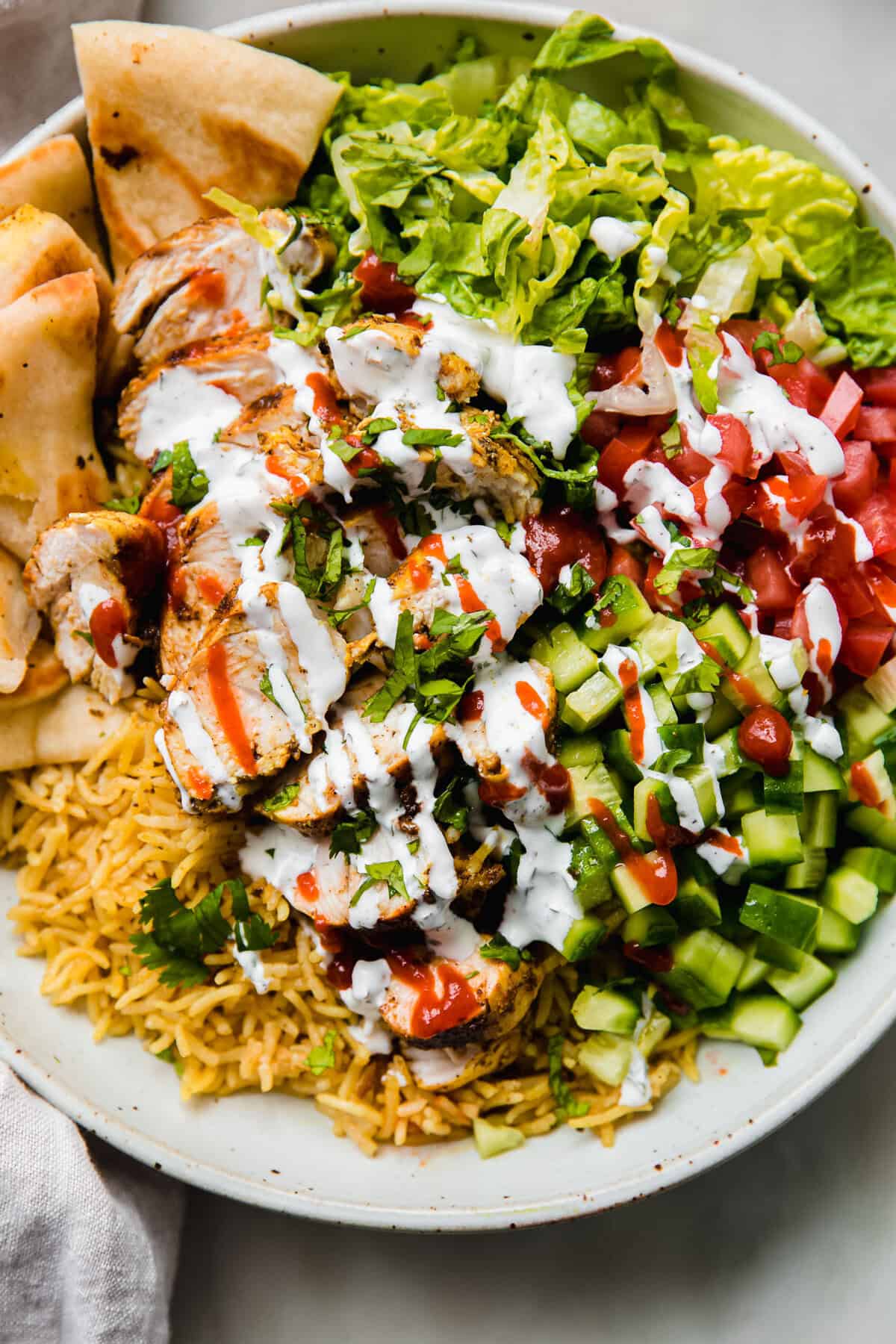Cart-Style Halal Chicken Rice Bowls Recipe | Little Spice Jar