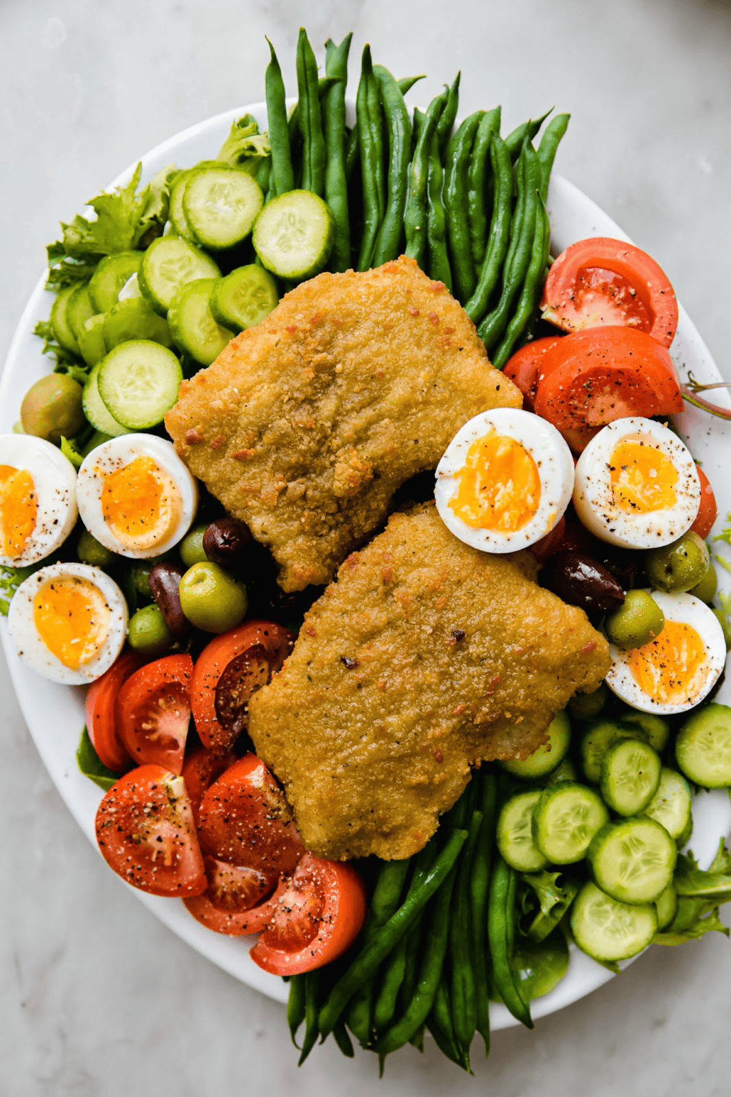 Cod Nicoise Salad