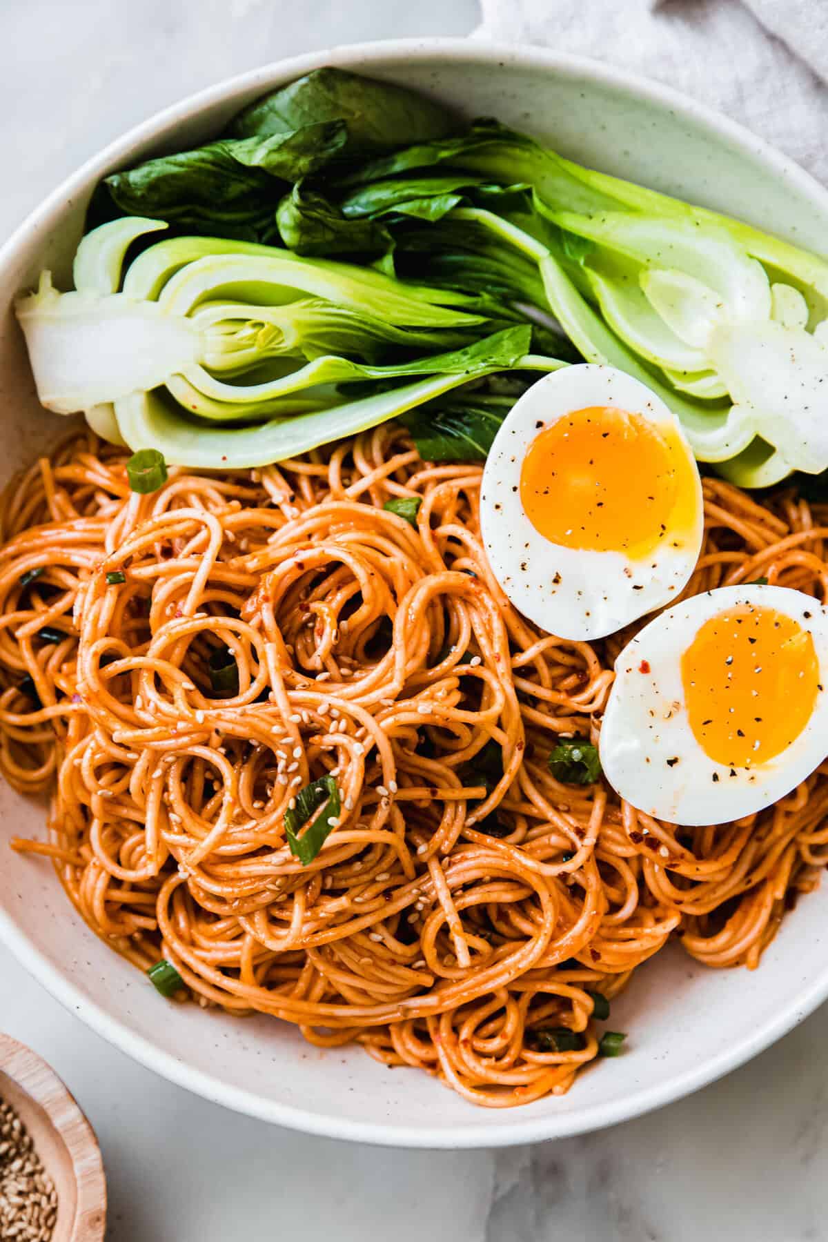 Quick Sesame Gochujang Noodles