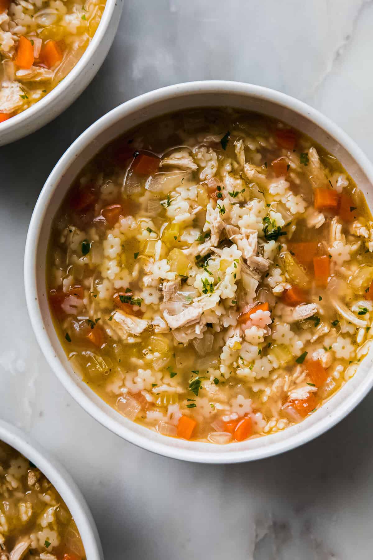 Parmesan Chicken Pastina Soup