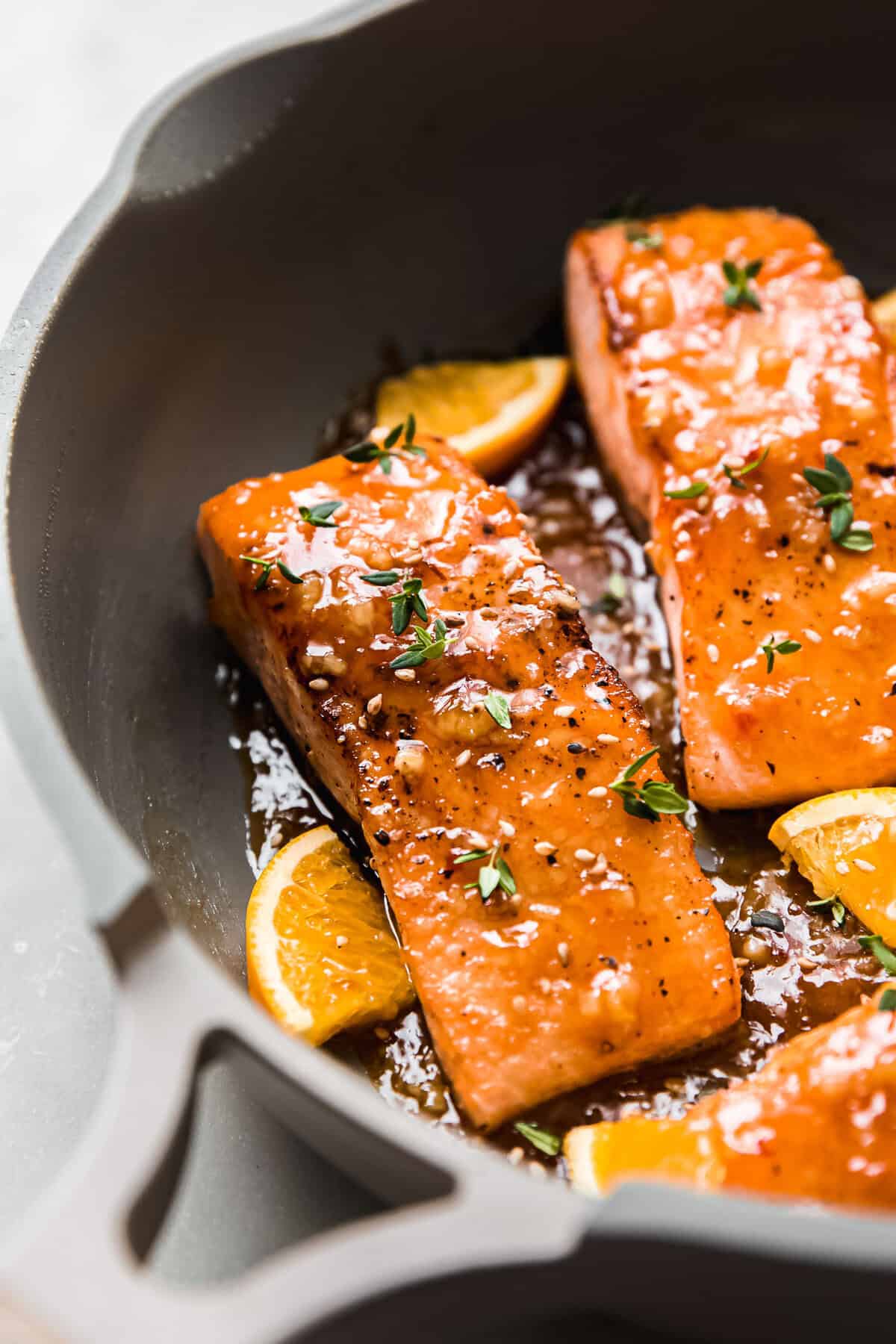Sesame Citrus Glazed Salmon