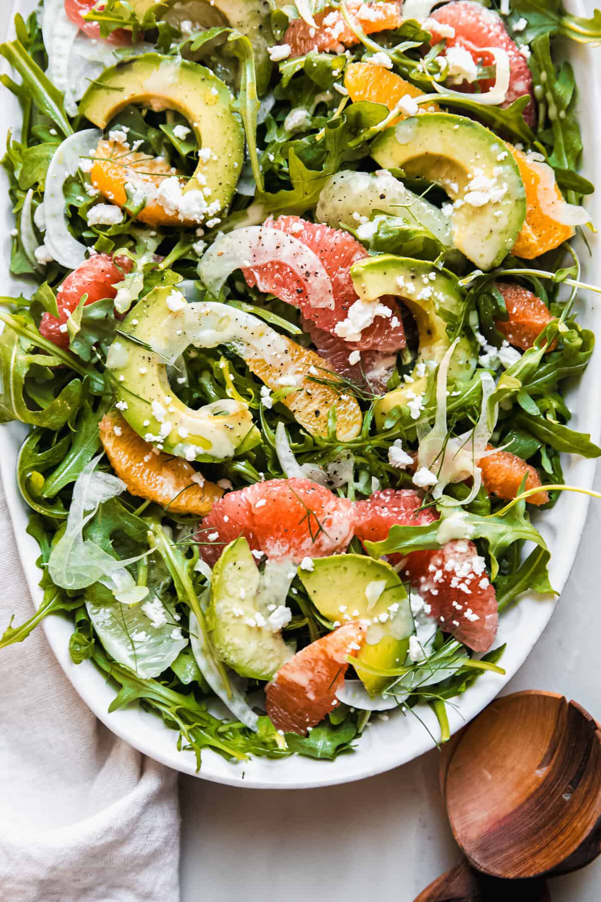 Avocado Fennel Citrus Salad with Sweet Onion Vinaigrette