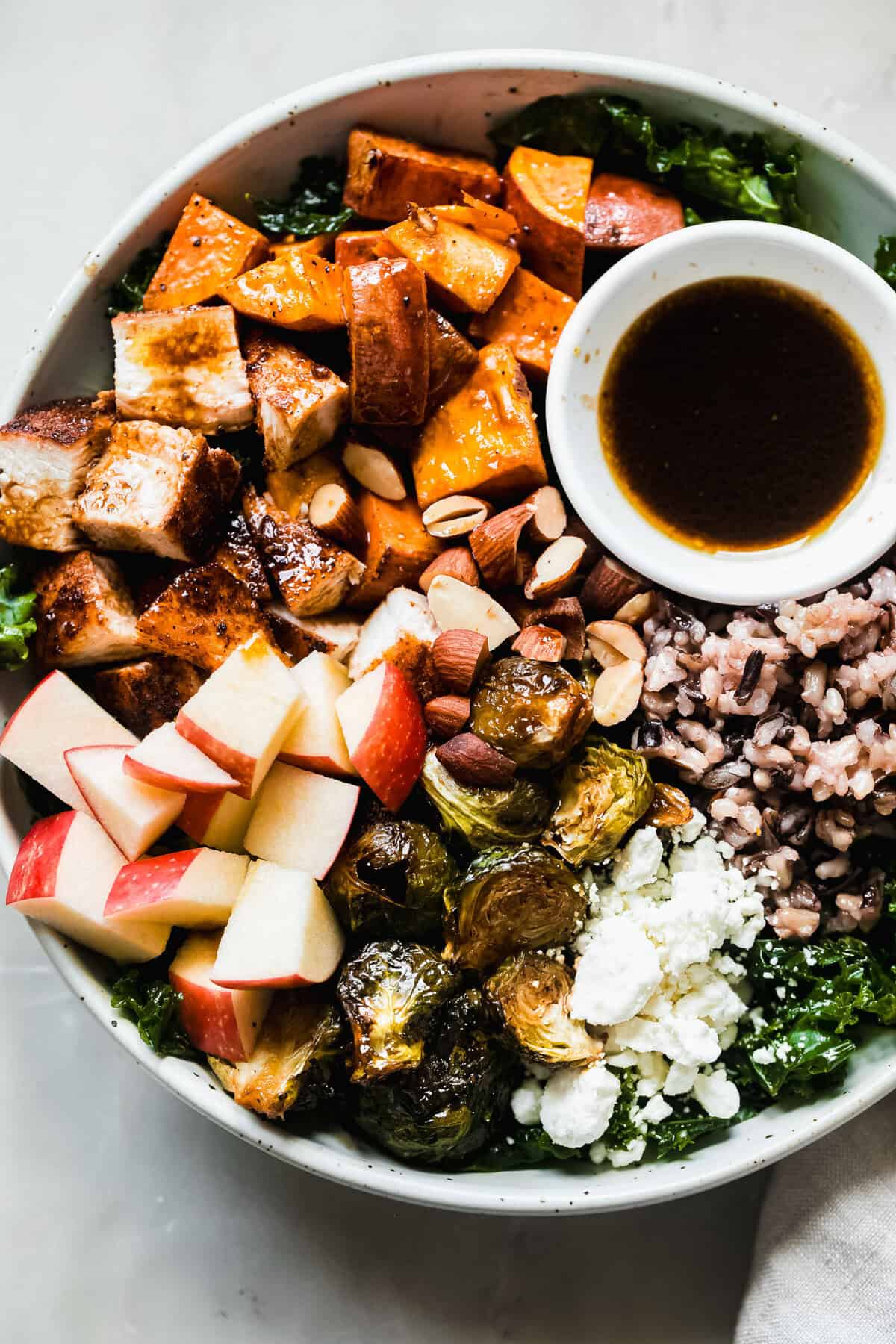 fall harvest bowl dressing Harvest Bowl with Maple Dijon Dressing