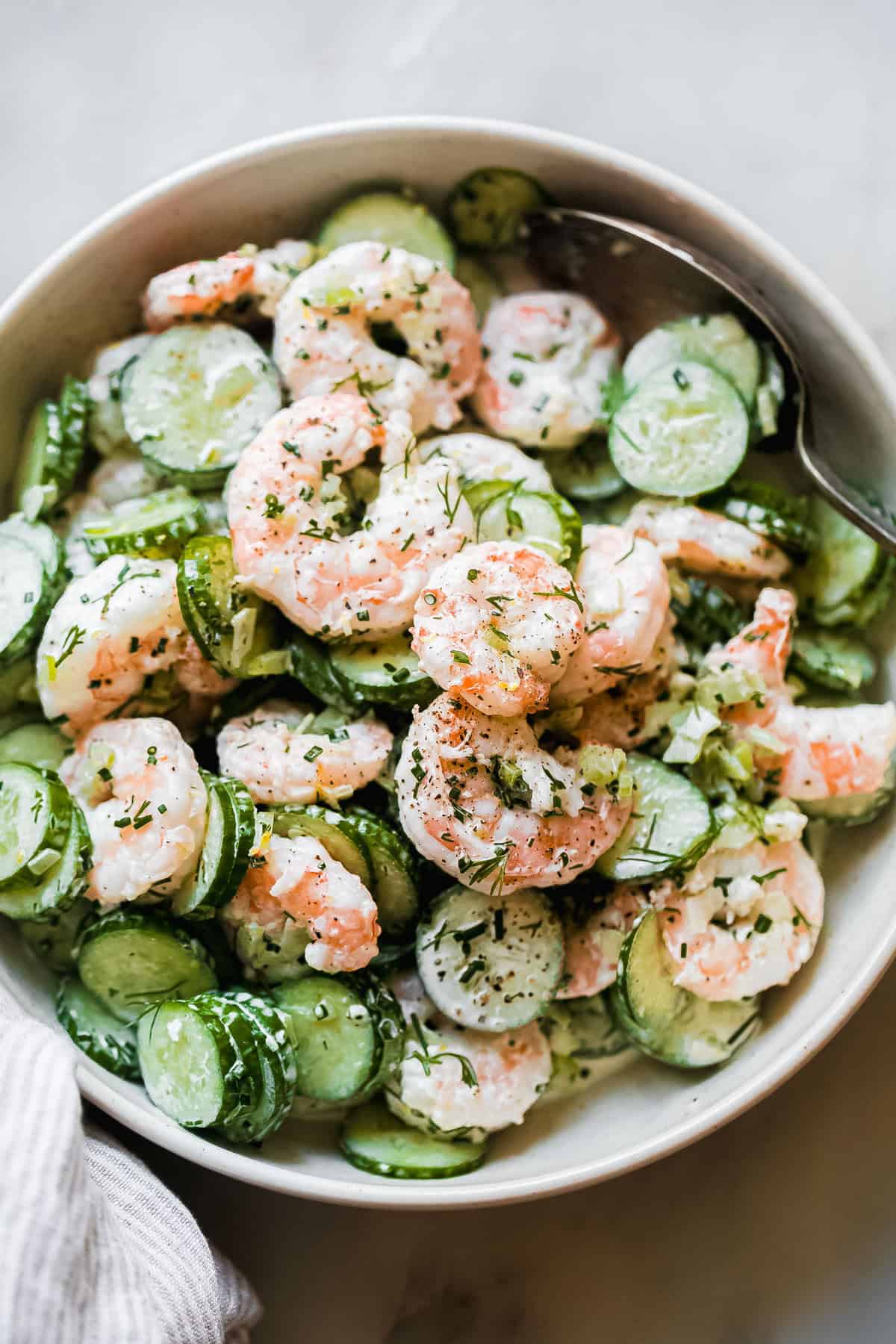 Refreshing Cucumber and Shrimp Salad