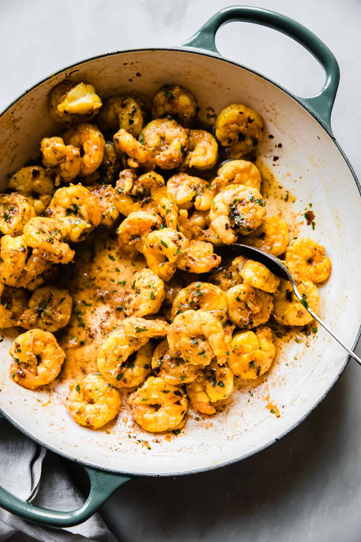 Shrimp with Saffron Butter Sauce
