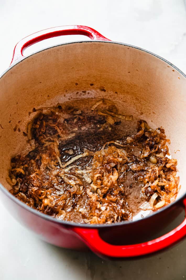 onions after frying in oil