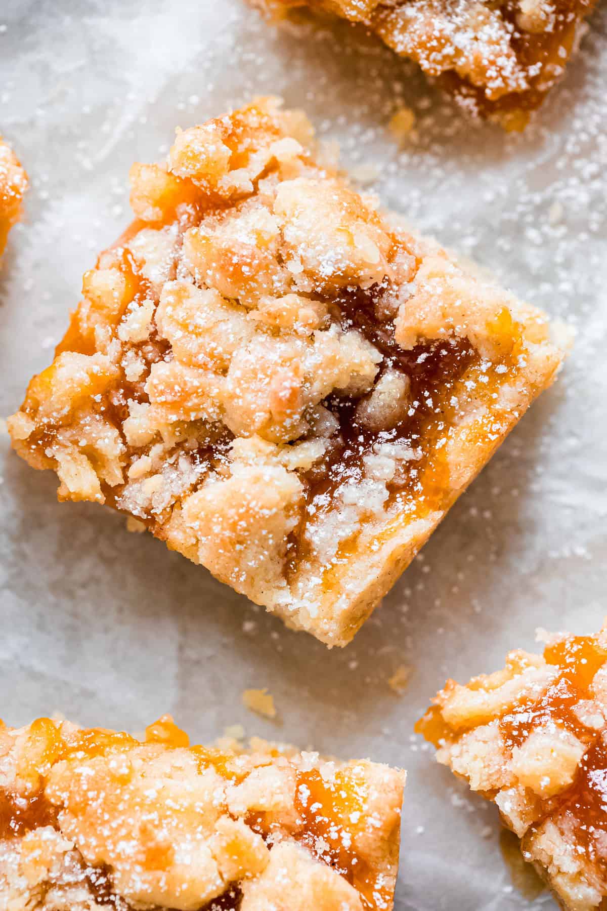Mabrousheh (Apricot Crumble Bars)