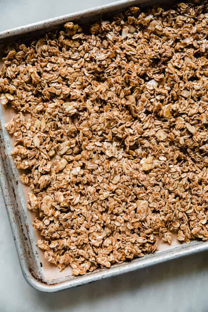 on baking sheet after tossing once