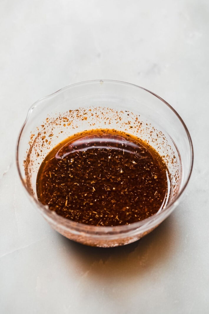 chicken marinade in bowl
