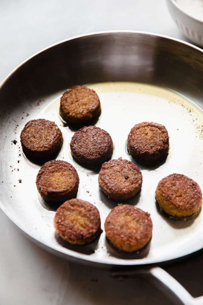 falafel in skillet