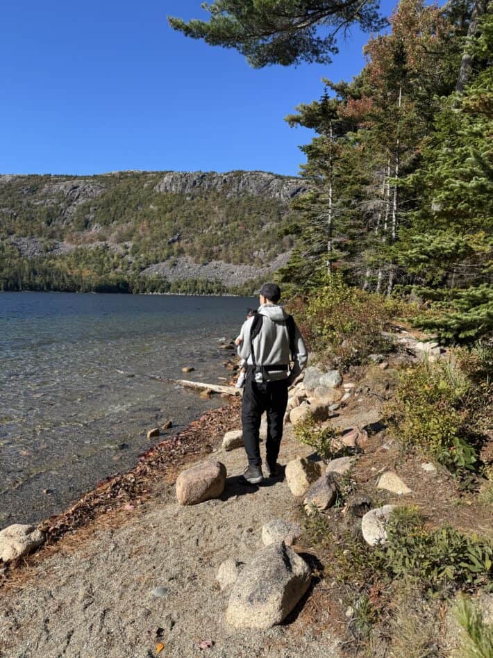 hiking with toddler in Maine